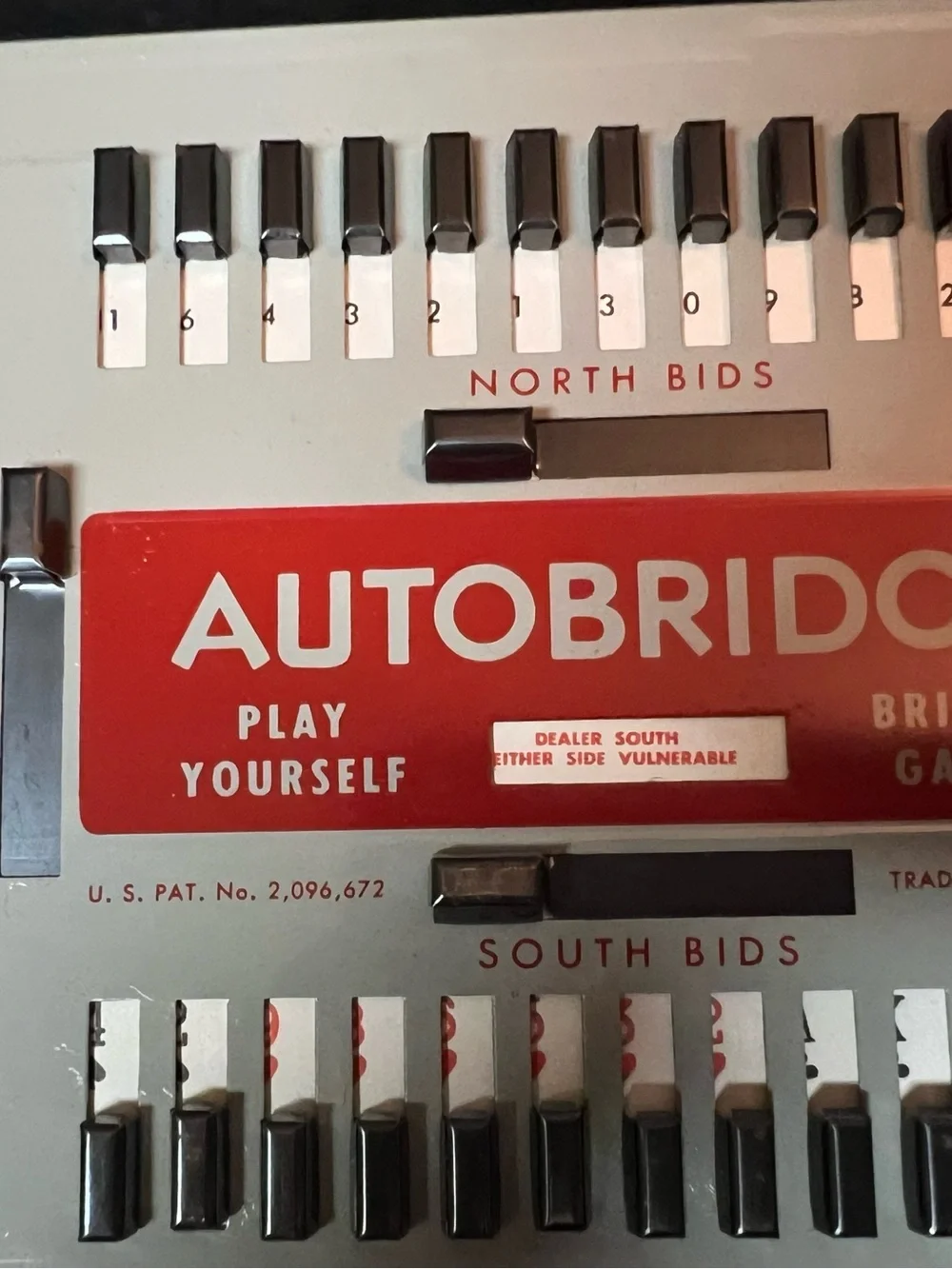 Vintage 1959 Auto Bridge Autobridge Play-Yourself Metal Card Game
